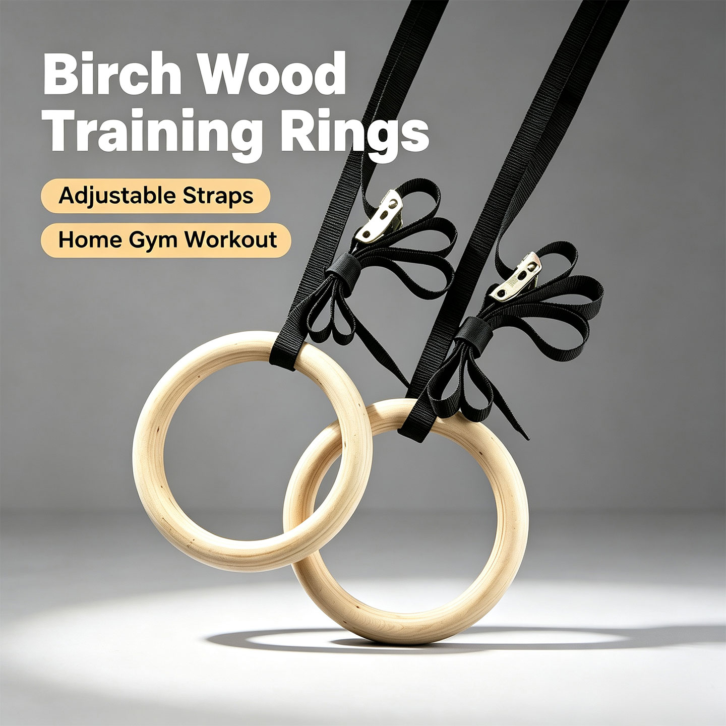 Gymnastic Ring Wood - Anelli da ginnastica in legno di
